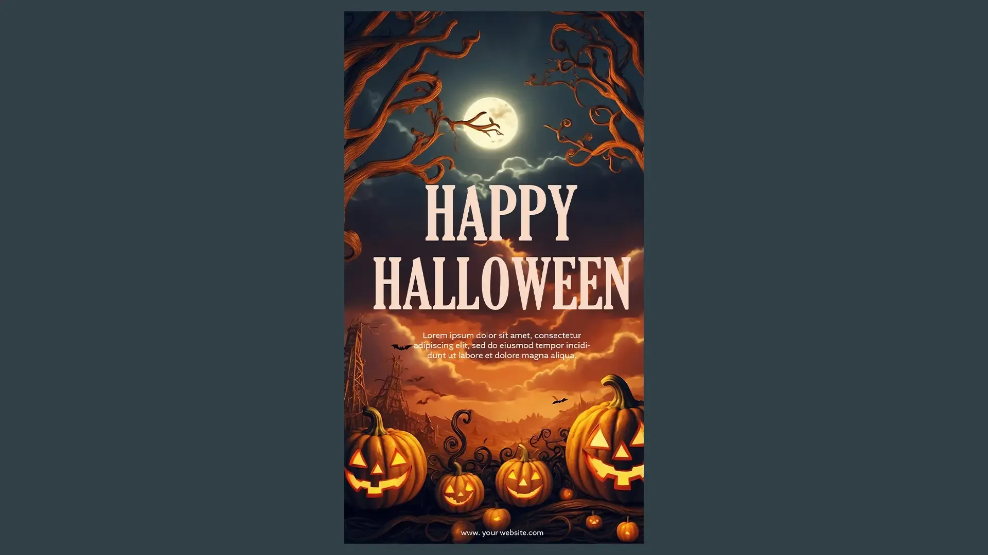 Dark and Mysterious Happy Halloween Instagram Story image